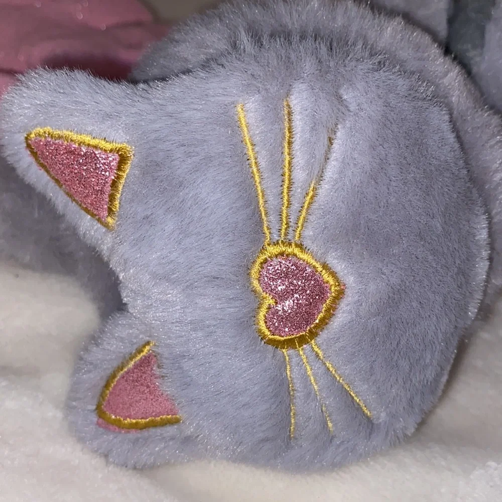 Kitty cat ear muffs & sparkle gloves set NEW!